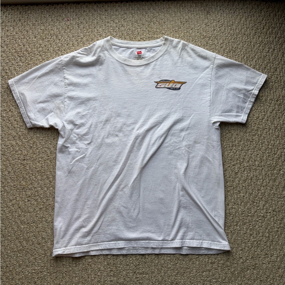 Daytona 500 2013 White T-Shirt. Size Large.